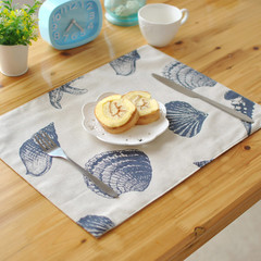 Pure cotton mat pattern of Scandinavian minimalist home cloth cloth mat anti-skid Western-style food table cloth Snail mat