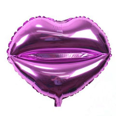The new red lips balloon Kiss Me big mouth aluminum membrane balloon Valentine's day wedding celebration party layout light plate, pink lip aluminum film.