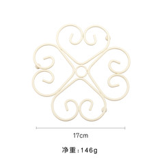 Tree can be Japanese style iron with handle pot pad, round anti scald, high temperature insulation pad, kitchen table mat tray White plum blossom
