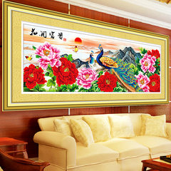 The new 5D cube diamond embroidery flowers rich peacock cross stitch diamond drill and painting a painting the living room [181x72 cm] 5D Rubik's cube drill more than 30%