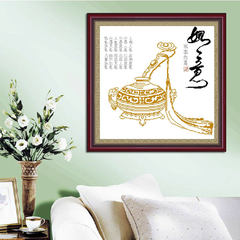 The new cross embroider printing auspicious simple cross stitch modern living room series study slightly reduced [54x54 cm] more than 30% lines in printing