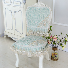 Dining chair cushion suit european-style table chair cover cover cover household bench cover cloth art cover chair cushion chair back cover golden branches jade leaf green 150*200 tablecloth