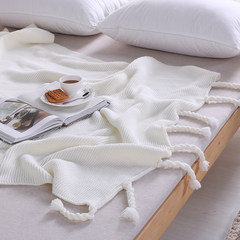 Pure silk knitted blanket, summer blanket, summer blanket, leisure sofa, air conditioning blanket, single shawl, blanket, 125x170cm, single daughter of Mao Tanhai, white.