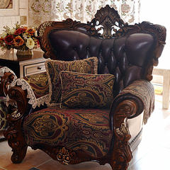 The high-end luxury sofa cushion cloth cushion sofa cover slip four summer thick frontal chaise cushion custom 80*80cm