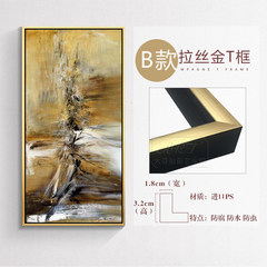 Pure hand-painted Zhao Wuji abstract oil painting hotel lobby lobby European style staircase vertical version of a large decorative painting 23 cm *28 cm B drawing gold T frame Oil film laminating + low reflective organic glass