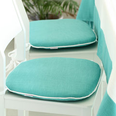 Mediterranean Blue nobildonna cushion thick cloth chair pad hard core dining chair cushion cushion Large square pillow: 50X50cm