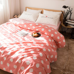 简约韩式纯棉四件套卡通全棉床单被套床笠4件套1.8m1.5米床上用品 床单款 温暖 1.2m（4英尺）床