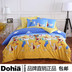 More like four sets of authentic cotton, Mian Mian Kang pure cotton children's cartoon suite 3\\4 pieces, 1.2m bed 1.5 meters High quality pure cotton cartoon Suite 1.2m (4 feet) bed