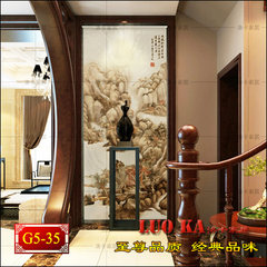 Curtain partition, cloth art, semi hanging bedroom, Feng Shui decorative toilet, soft screen hanging painting, Chinese ink landscape