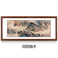 Philip house living room decorative landscape painting painting murals sofa backdrop paintings painting office Yunling waterfalls Product: wide 210*, high 90cm Garden teak Authentic original hand-painted