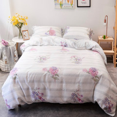 Summer new slippery double sided Tencel four sets of modle cool and nude Tencel quilt sheets 4 sets left bank 1.5m (5 ft) bed