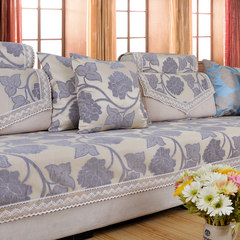 Four Seasons General sofa sofa sofa cushion towel fabric simple modern high-grade garden chenille grey made 80*80cm
