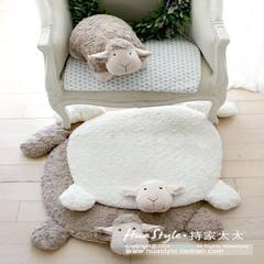South Korean imports of white sheep purchasing lovely doll pad / short sofa cushion DT120068 40× 60CM