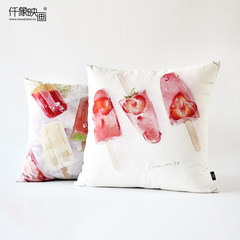 Thousand pictures like Da Qu art office pillow popsicle cushion core waist pillow bed sofa pillow set on waist Large size (55*30 cm)
