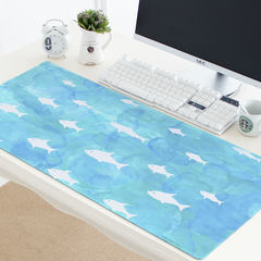 Super large star fantasy creative mouse pad waterproof and thickened lock edge anti-skid desk pad super large keyboard pad super large mouse pad -- magic blue 6 [40x90]