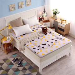 Snap up! Four seasons, fir, thickened tatami bed mattress, skid proof mat, single bed, fresh, printed, four seasons, naughty bear 1.0m (3.3 feet) bed.