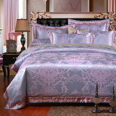 Satin Jacquard bedding, four sets of bedding products, 4 sets of home wedding beds, 1.5m (5 ft) bed.