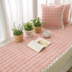Plush bedroom windowsill pad pad thickening Piaochuang simple modern color can be customized cushion blanket four tatami 110*210cm