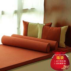Cloth art linen floating window mat bedroom window sill mat solid wood tatami mat rice cushion environmental protection brown mat anti-skid can be machine-washed custom one meter cloth cover 55 yuan/wide 1.4 meters