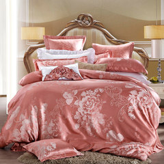 European luxury Satin Jacquard, four piece bedding, 4 pieces of bedding, bedclothes, 1.5m (5 ft) bed.