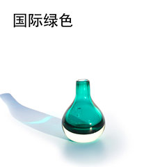 Export of handmade glass aromatherapy oil bottle Mini trumpet vases Home Furnishing decoration decoration counter International Green