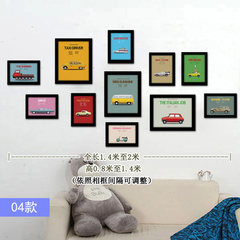 Small fresh photo wall children's room, modern simple living room, bedroom decoration painting, creative personalized home solid wood 04