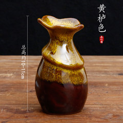 The ceramics small vase decorated living room decoration flower vase Home Furnishing Wedding Table crafts decoration Smoke color