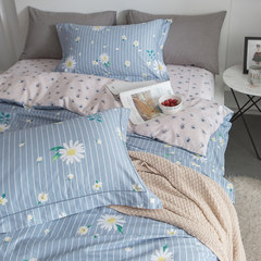 The Little Daisy fresh color unadorned pastoral style floral bedspread cotton cotton bedding set of four MS-PLCJ (sheet money) 1.5 meter bed (quilt cover 200x230) four piece set