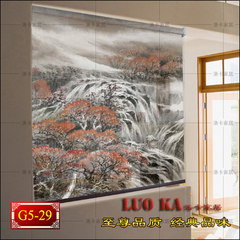 The study of modern Chinese business office partition water curtain shutter curtains bedroom aisle custom