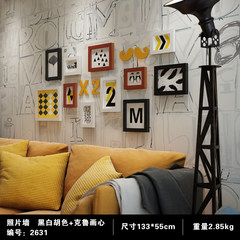 European-style photo wall frame wall living room creative combination solid wood bedroom decorative painting simple modern abstract photo wall CAM. A031A