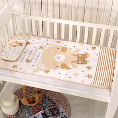 Baby mats ice cream newborn baby summer breathable folding kit pillow child cooler kindergarten special 120cmX60cm inspirational bear (bought pillow)