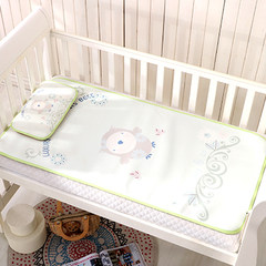 Baby mats ice cream newborn baby summer breathable folding kit pillow child cooler mat nursery 120cmX60cm forest escort (buy Pillow)