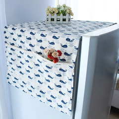 简约冰箱防尘罩单开门对双开门冰箱罩子盖布洗衣机罩盖巾田园布艺 桌旗 30×180cm