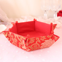 Bridal wedding wedding wedding props box marriage room layout and wedding dishes dry pots Brocade dry fruit (1)