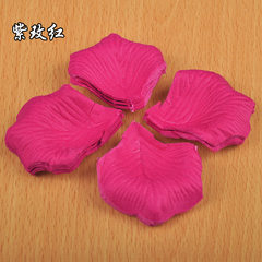Simulation rose petal wedding room decorate wedding scene decorate wedding products non-woven cloth simulation bed scatters petal piece purple rose red.