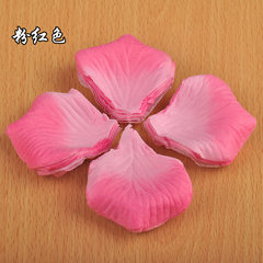 Simulation rose petal wedding room decorate wedding scene decorate wedding products non-woven cloth simulation bed scatters petal piece pink.