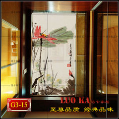 The new curtains curtain cloth printing light partition curtain curtain Georgette made Chinese ink charge