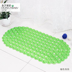 2 packages of environmental protection PVC, bathroom skid mat, bathroom mat, bathroom toilet, shower mat 40× 60CM Green bubble