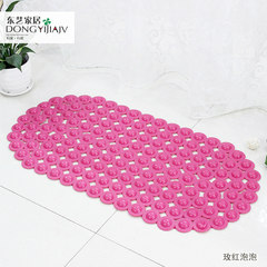 2 packages of environmental protection PVC, bathroom skid mat, bathroom mat, bathroom toilet, shower mat 40× 60CM Rose Bubble