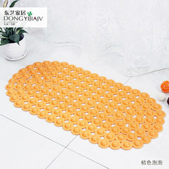 2 packages of environmental protection PVC, bathroom skid mat, bathroom mat, bathroom toilet, shower mat 40× 60CM Orange bubbles