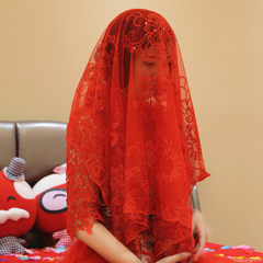 Wedding celebrating articles, Chinese wedding, red dowry, wedding dress, bride, lace, red head, veil, prop, cover, etc.