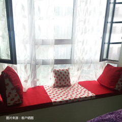 欧式窗台垫飘窗垫定做红色阳台垫子榻榻米垫沙发坐垫高密度海绵垫 勾选后可自行编辑