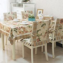 Cloth cloth cotton table cloth cover garden chair cover table cloth pad back blossoming Flowers bloom and riches 110*110 tablecloth