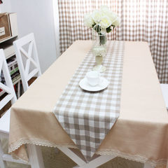 Fashion pastoral chequered table cloth table cloth gift table a simple custom IKEA's bed Time - Table Runner 65+17 vertical *150cm