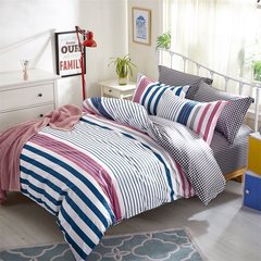 Red peony full cotton four piece bedding, garden cotton bed sheet quilt 4 set 1.5 meters 1.8m summer has arbor powder 1.5m (5 feet) bed.