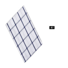 The fresh and simple Plaid mat blue stripe kitchen mat cloth cotton insulation pad cloth table style Blue classic big square mat Customized do not change, take the change
