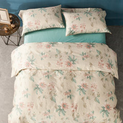 American cotton 60 Egyptian long staple cotton four piece set pure cotton satin double quilt bedsheet, 1.2m (4 feet) bed.