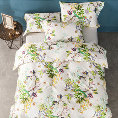 American cotton 60 Egyptian long staple cotton four piece set pure cotton satin double bedding bedding Kobe 1.2m (4 ft) bed.