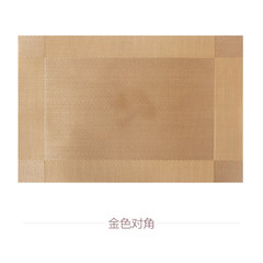 Huaqing PVC meal cushion cloth, Western food cushion plate, heat insulation mat, imitation weaving table mat, table mat, buffet mat Golden diagonal