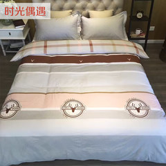Summer simple IKEA four cotton single man double cotton bedding 1.5/1.8m bedding quilt time 1.5m (5 ft) bed